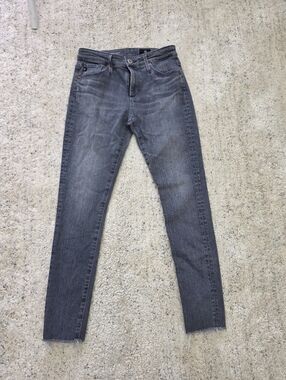 Adriano Goldschmied jeans Women's Grey High-Rise Slim Jeans Size 25